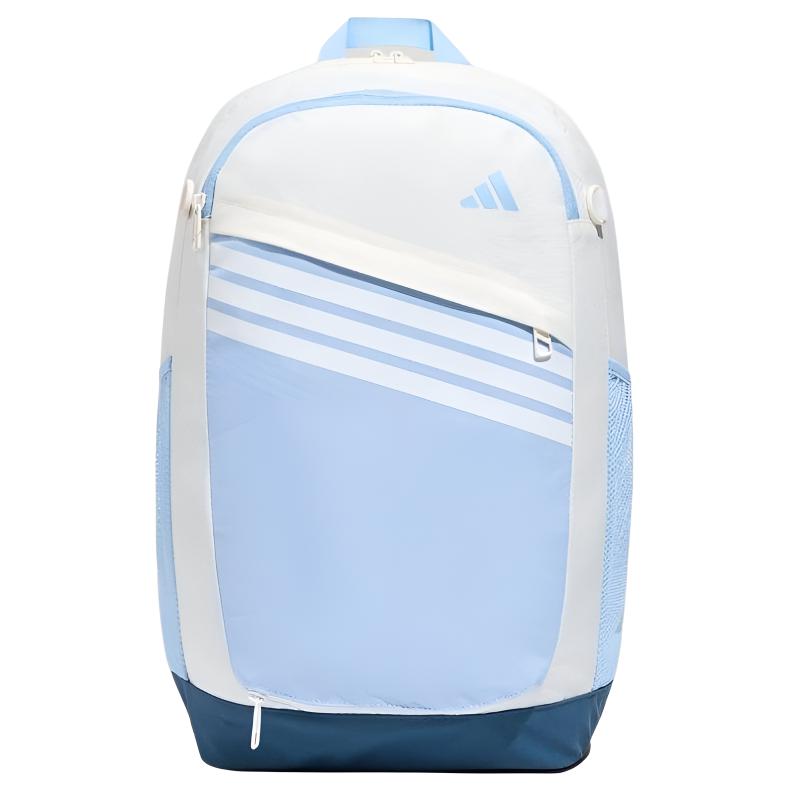 Adidas SLCT BP 2.0 Fashion Versatile Sports Zipper Closure Backpack Unisex Backpack Blue White KY3024 Blue & White