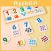 Wooden Childrens Number Matching Learning Board Educational Toy For Preschool Kids