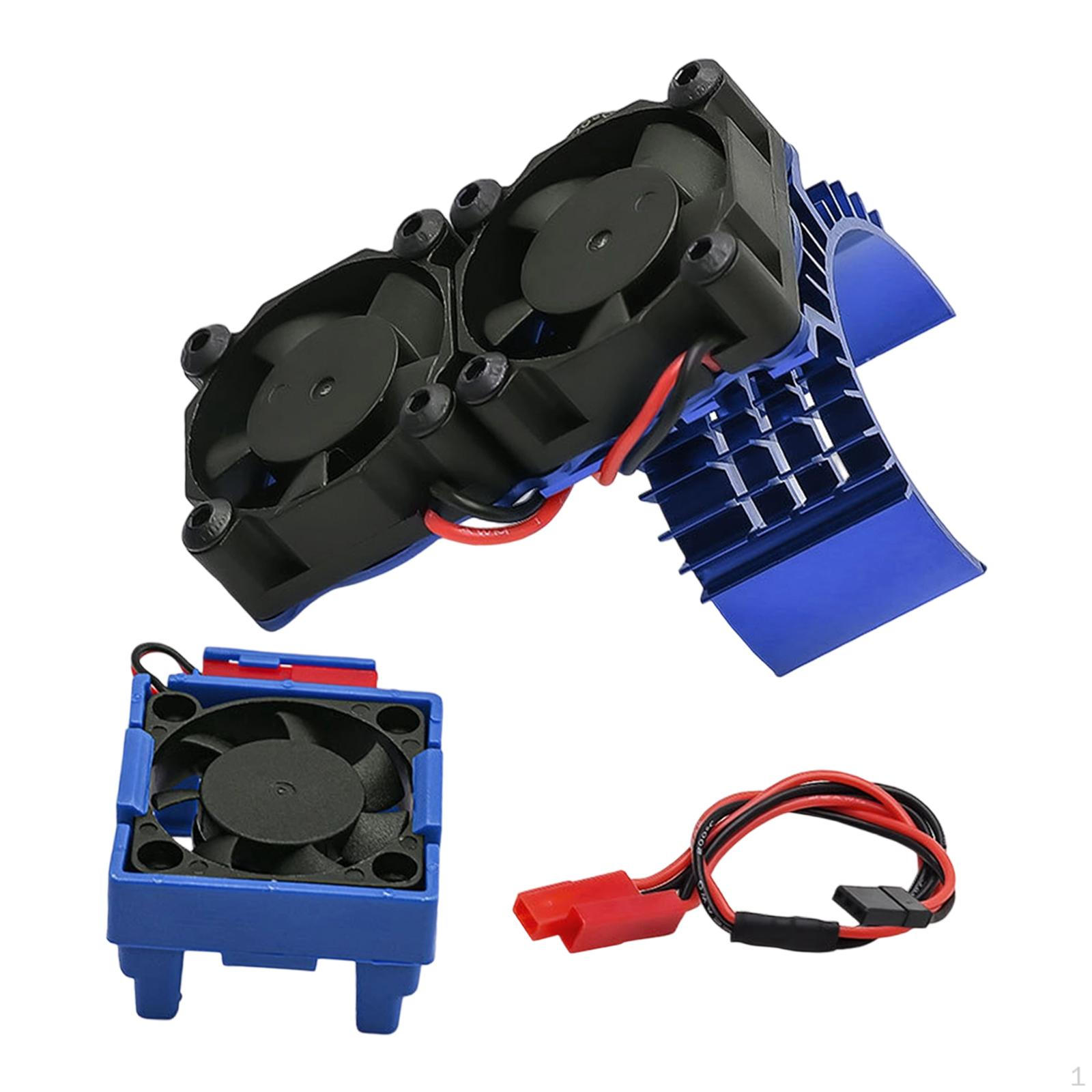 

3340 RC Cooling Fan 540 Motor Direct Replaces Double Fans for Bandit синій