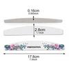 Available: Gray Professional Wood Nail File with Rose Design - Thin, Washable, for Shaping and Polishing Nails