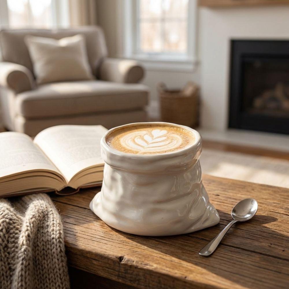 Non-slip Cloth Bag Shaped Mug Heat-resistant Irregular Mugs Milk Cups Coffee Cups  Kitchen Drinking
