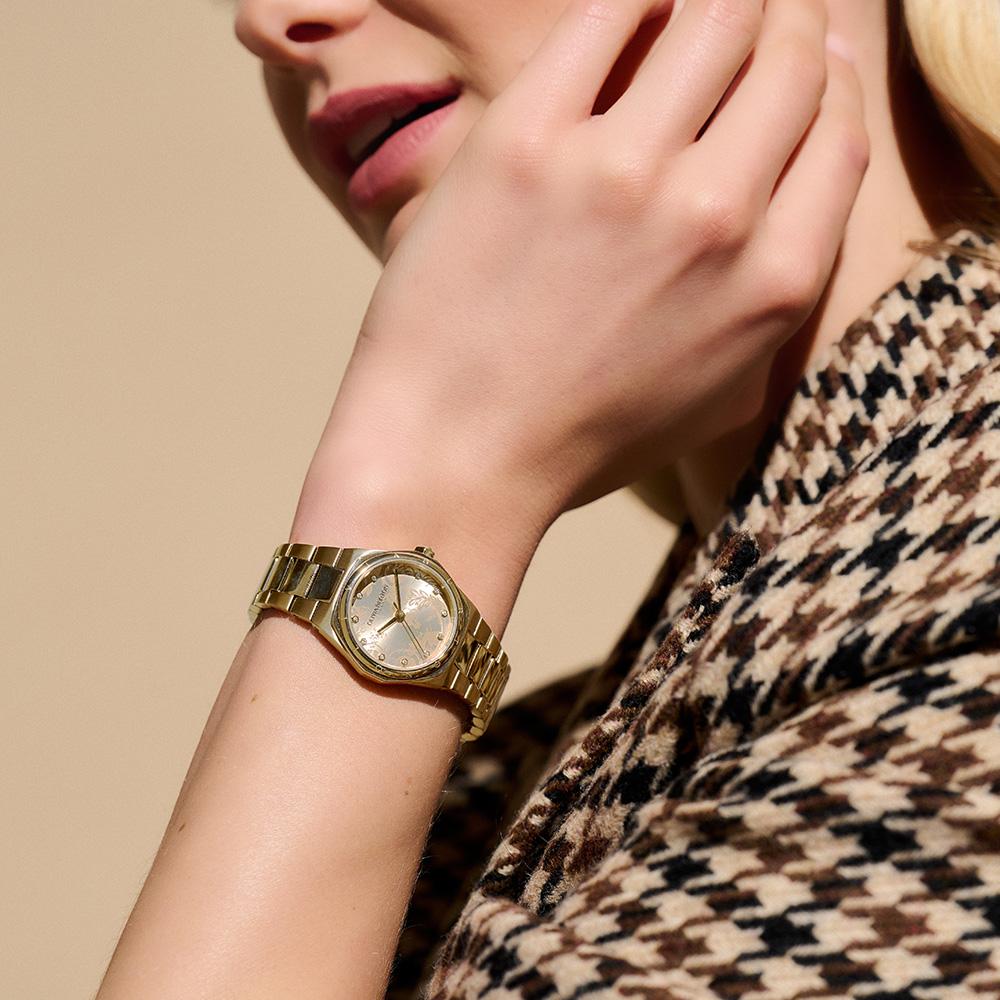 Ollibiabeoteun Mini Hexa Gold (24000109) Women'S Watch