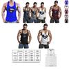 Hochwertiges Herren Bodybuilding Tank Top Muskel T-Shirt mit 3D Superman Design