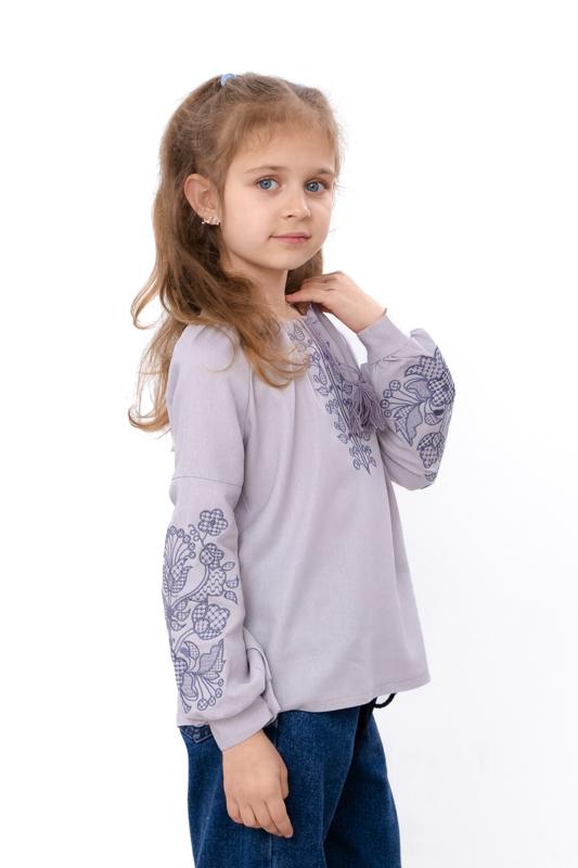 Girls' Long Sleeve Embroidered Blouse - Traditional Ukrainian Vyshyvanka Any Season 6480-070-22 HC
