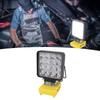 20W Handheld Work Light, 16 LED Beads, Rotating Head, Hiking with 2 USB Ports, for batteries:  200  201  203  204  206 etc. (ships without b