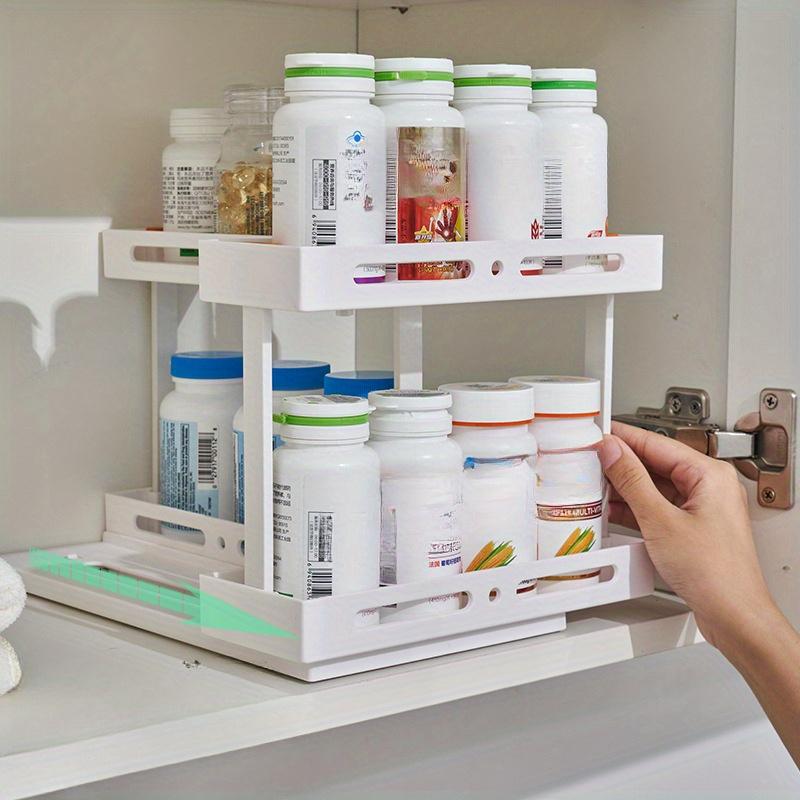 1 шт. многофункциональная вращающаяся выдвижная полка — фото 6