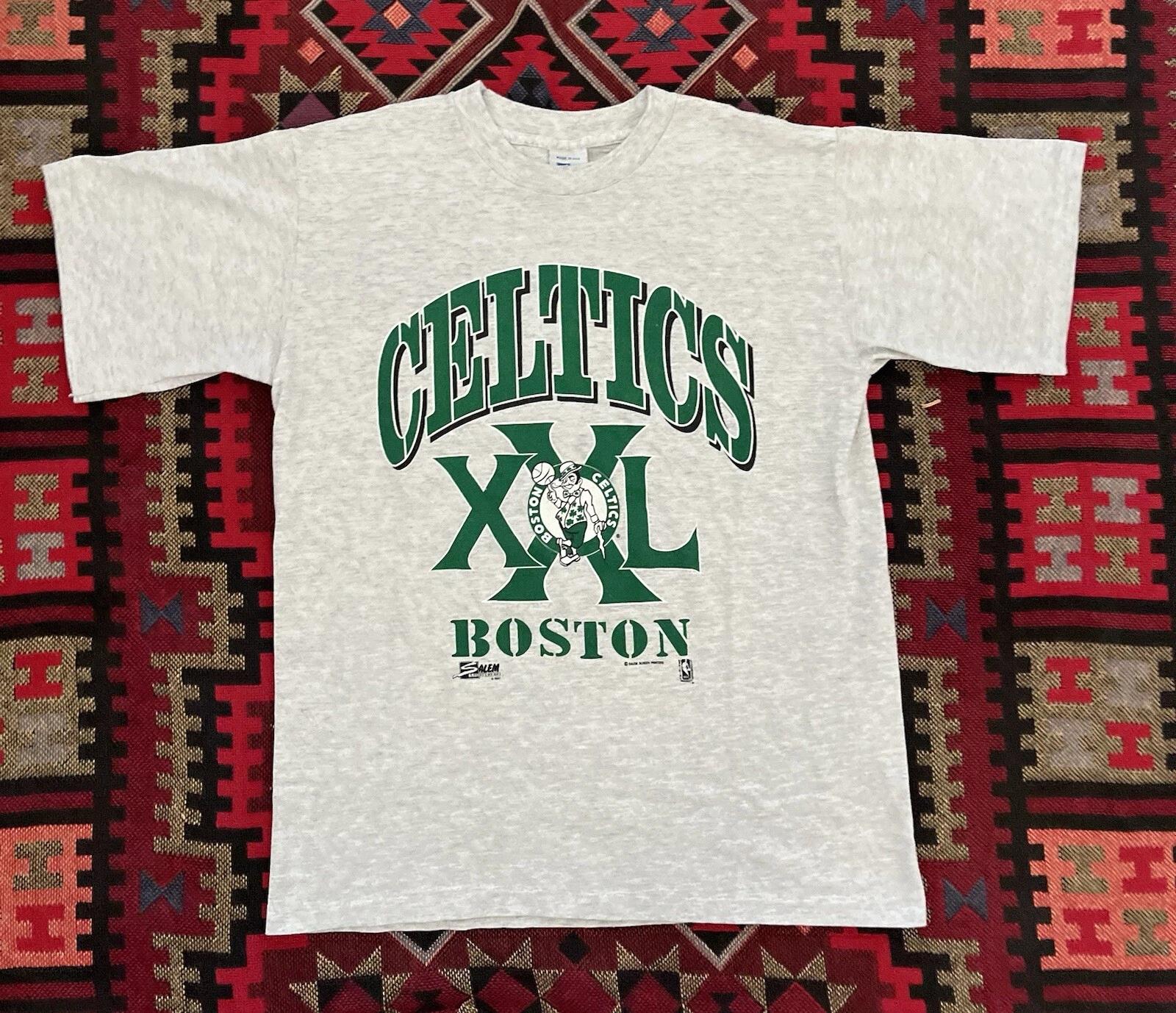 Vintage Boston Celtics Salem Sportswear Shirt Men’s Large 90s Gray M