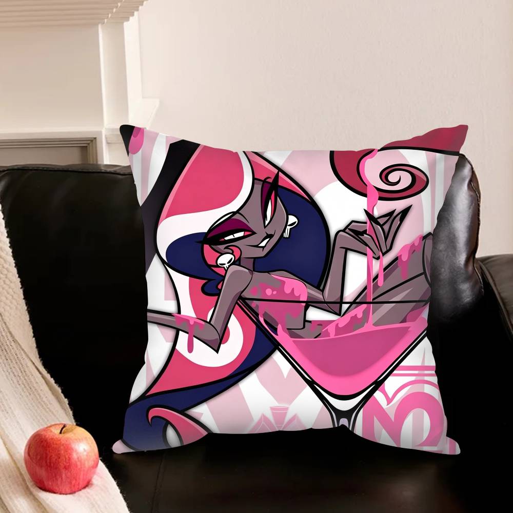V-Velvette H-Hazbin H-Hotel Pillowcase Living Room Sofa Cushion Cover Bedroom Room Bed Pillow Cover Home Decoration