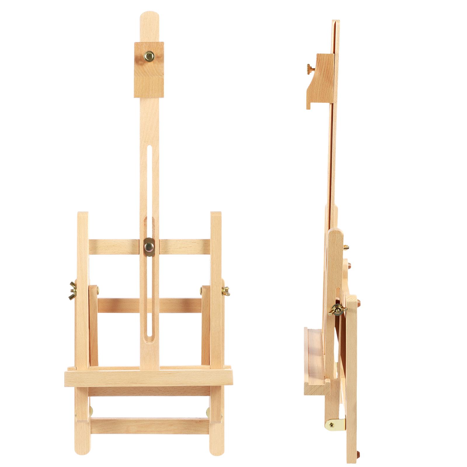 

Desktop Art Easel Foldable Tabletop Easel Stand Height and Angle Adjustable Wooden Small Easel Portable Mini Desktop Easel
