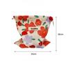 Sacchetti in Tessuto di Cotone Floreali Piccoli con Coulisse Organizer per Rossetto Articoli da Toeletta Trucco Sacchetti Portamonete Borsetta Chiavi Auricolari Sacca di Stoccaggio
