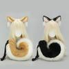 Handmade Canine Ear & Tail Cosplay Set - German Shepherd Wolf Ear Headband with Dog Tail Accessory