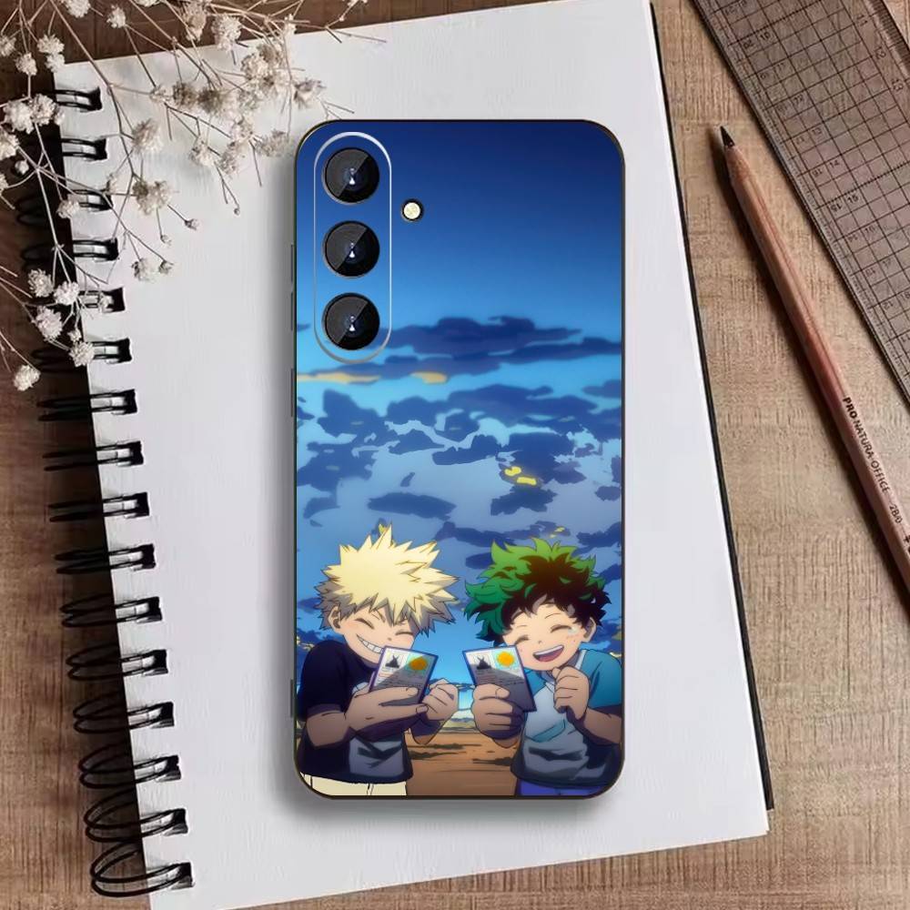 Katsuki Bakugo R-Hero Academia Phone Case For Samsung Galaxy A73,A21s,A22,A31,A52,A53,A71,A41Soft Black Shell