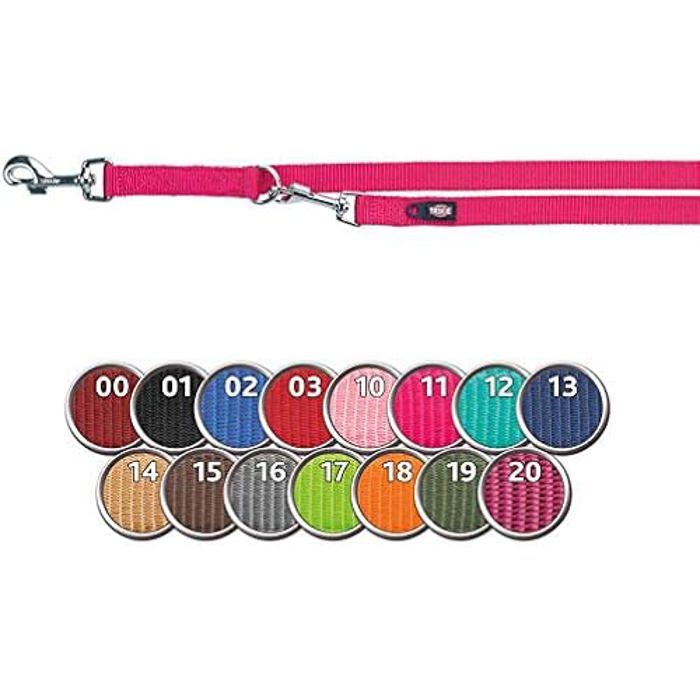 Laisse pour Chien - DOG COPENHAGEN - Trixie - Réglable - Nylon - Taille L/XL - Couleur Océan