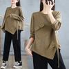 Pullover Autumn Hoodie T-shirt Women Full Sleeve Loose White