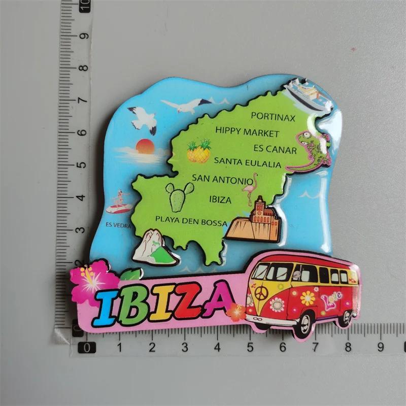 Norvegia IBIZA Barcelona Spania New York Seattle SUA Arabia Saudită Dubai Barcelona magnet de frigider din lemn decorare casă cadouri pentru prieteni