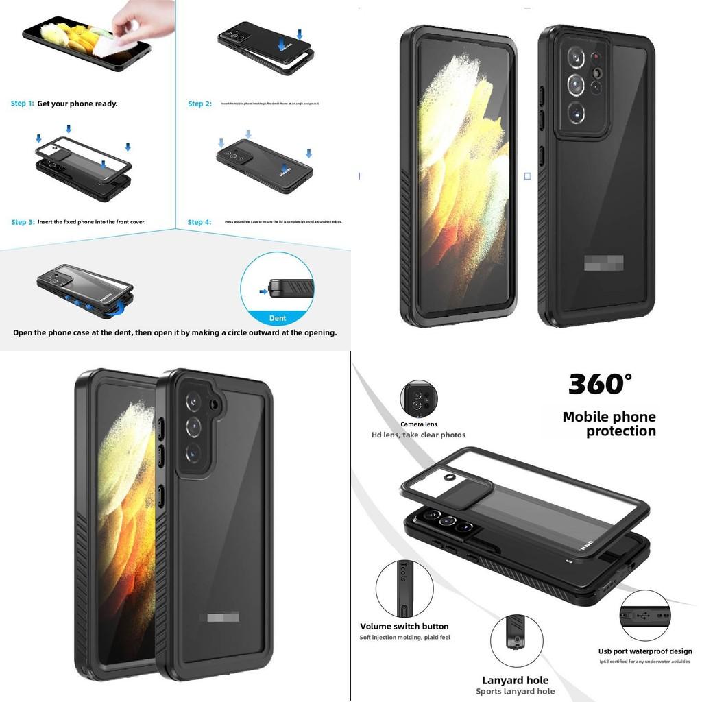 For Samsung Galaxy S21 Ultra Waterproof Shockproof Case With Tpu And Pc For Outdoor Sports Protection