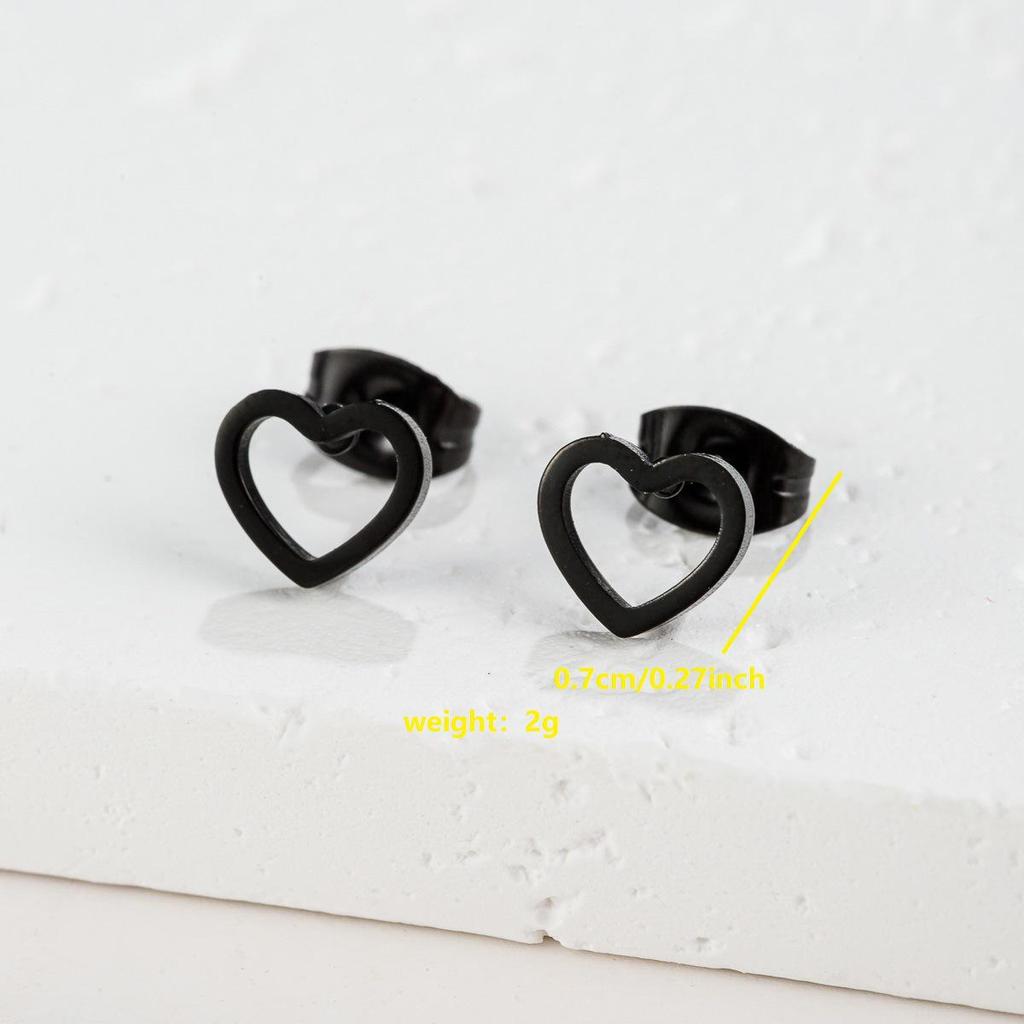 Women's Stainless Steel Infinity Rectangle Stud Earrings