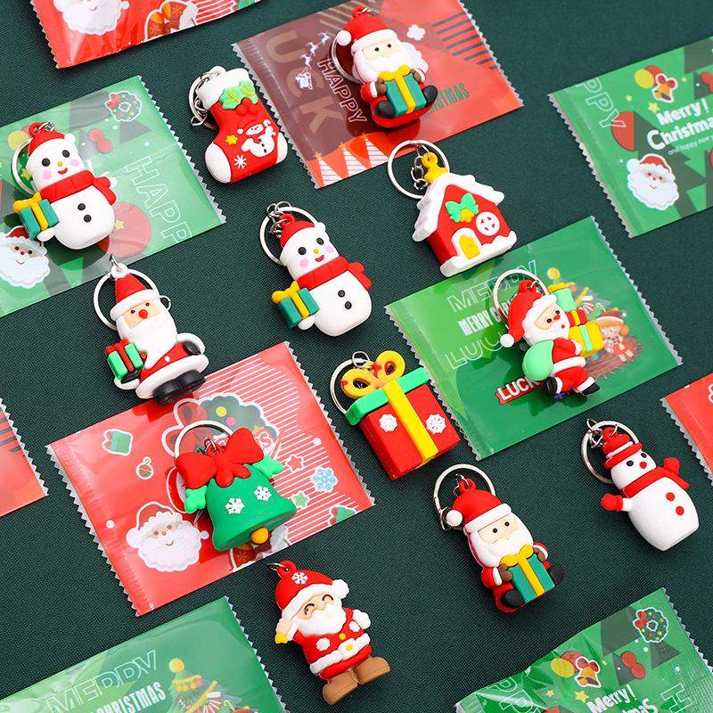 Weihnachts-Cartoon-Schlüsselanhänger-Blindbeutel – Kleines Geschenk für Kinder, Belohnung für Schüler oder Überraschungsspielzeug