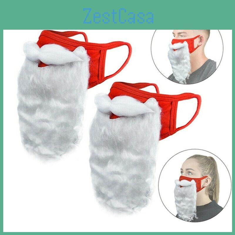 Soft And Breathable Adult Unisex Funny Santa Claus Beard For Xmas Cosplay