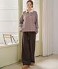 MALOUPE 2168 Brushed Four-Way Stretch Wide Pants (Brown)