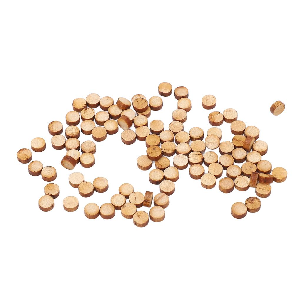 100Pcs Guitar Fretboard Dots Maple Wood Round Inlay Fingerboard Dot Markers for Mandolin Ukulele 5mm