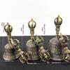 Nepal Bronze Bell Ethereal Sound Tibetan Buddhist Temple Vajra Bell Dorje Wholesale