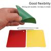 3 Pcs Soccer Referee Penalty Cards Set Green Red Yellow Cards Football Warning Ejection Delay Cards for Sport Competition Referee Accessories