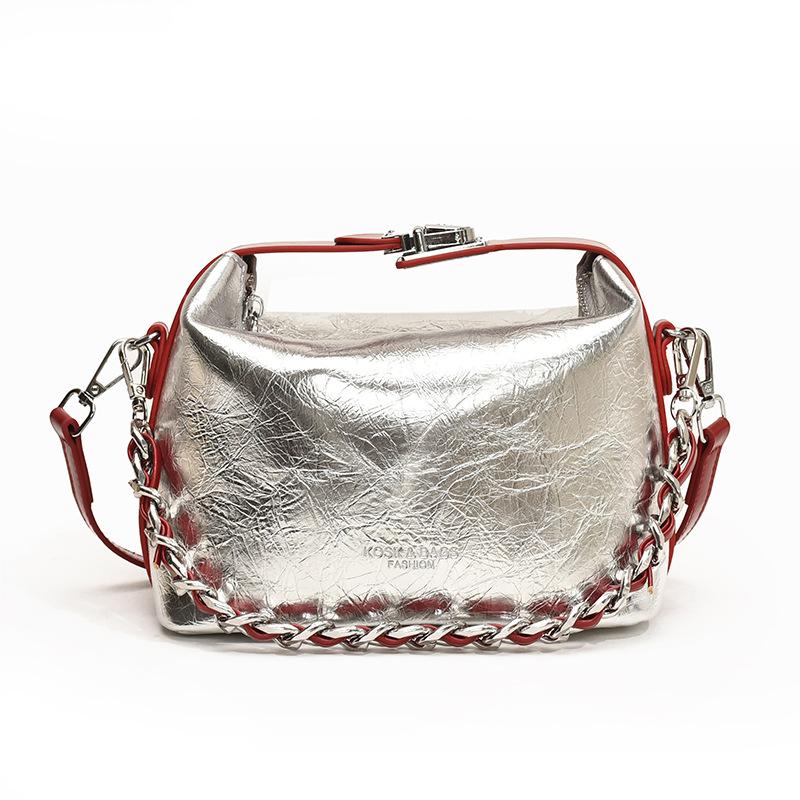 

Женская сумка повседневная универсальная сумка через плечо новая сумка-мессенджер серебряный