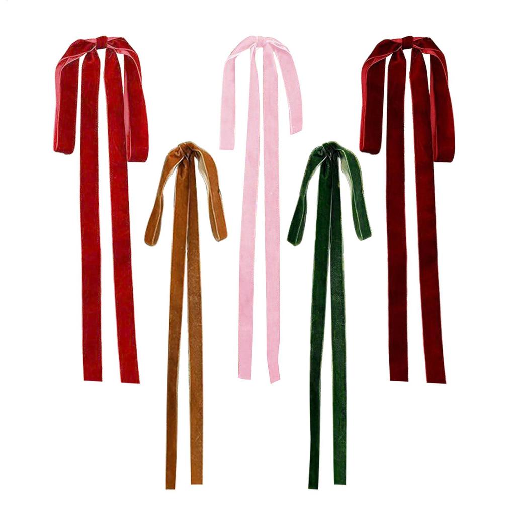 Christmas Trees Bows 6Pcs Christmas Decorative Wrapping Pull Bows For Christmas Tree Decoration Front Doors Outdoor Activities