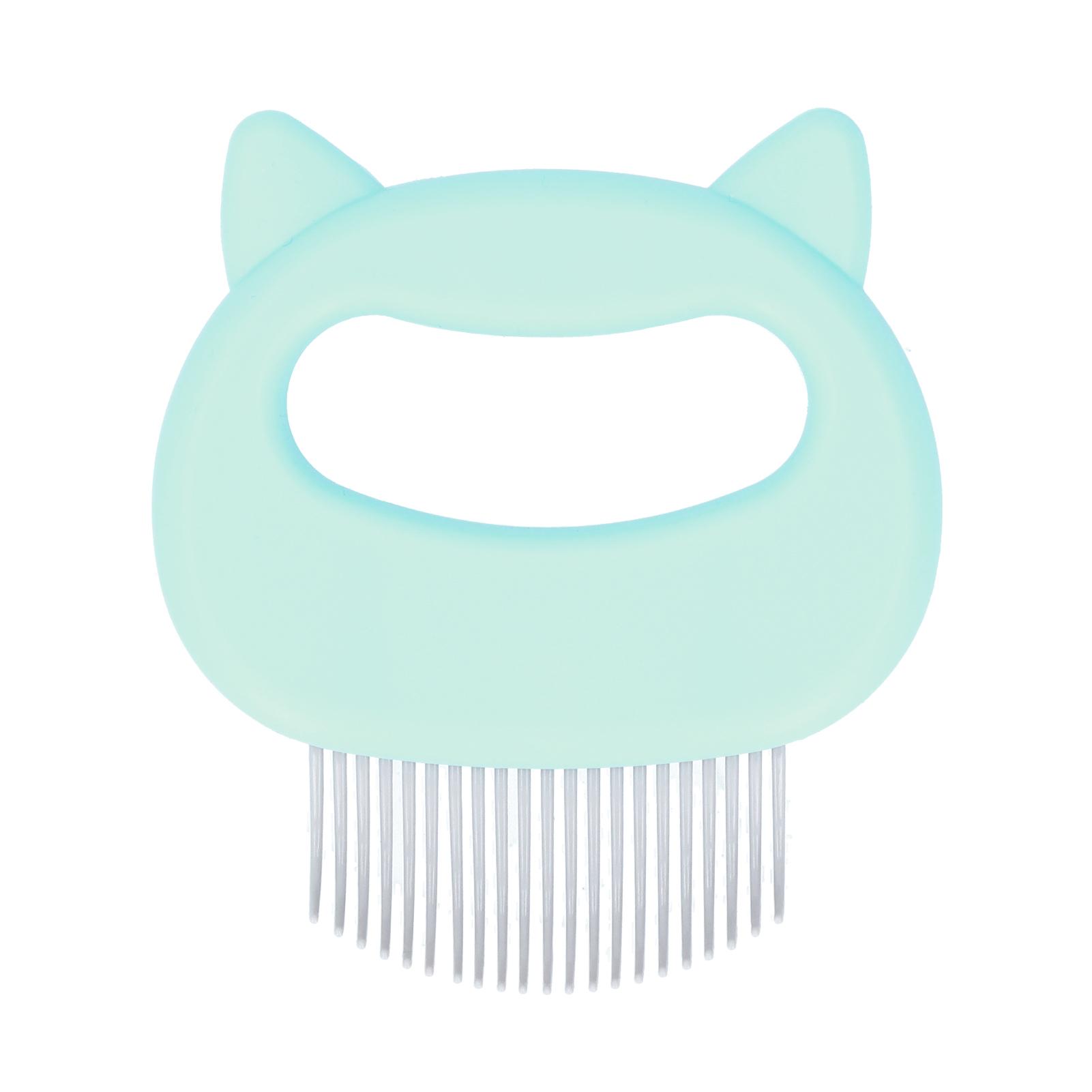 

Cat Hair Shell Comb Deshedding Dematting Brush Tangles Removal Comb Pet Grooming ToolGreen зелёный