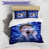 3pcs Charlie K-Kirk flag pattern bedding set duvet cover set includes duvet cover &pillowcases, perfect all season bedroom decoration & gift