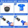 Kitchen Faucet Aerator M24 M21 M18 M16 Female Thread Water Saving Bathroom Taps Plastic Bubbler with Wrench Kitchen Accessories