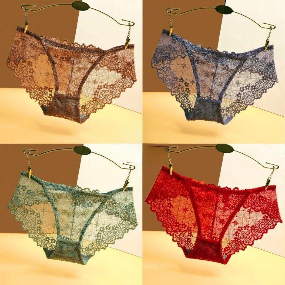 1PCS/Set Lace Sexy  Panties Women's Underpants Female Linger Low Waist Underwear Women Pantys Lingerie
