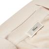 VERNO Linen Like Open Collar Knit Ivory