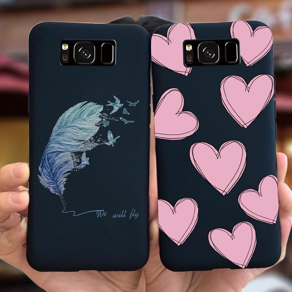 For Samsung Galaxy S8 Case Galaxy S8+ Cover Stylish Sunflower Pretty Girls Cover For Samsung S8 Plus GalaxyS8 S8+ Soft Bags Case
