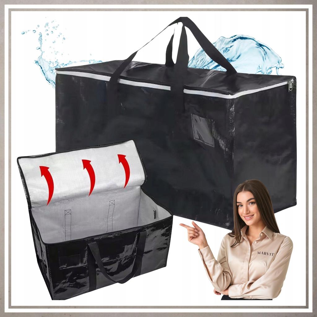 Black utility storage bag