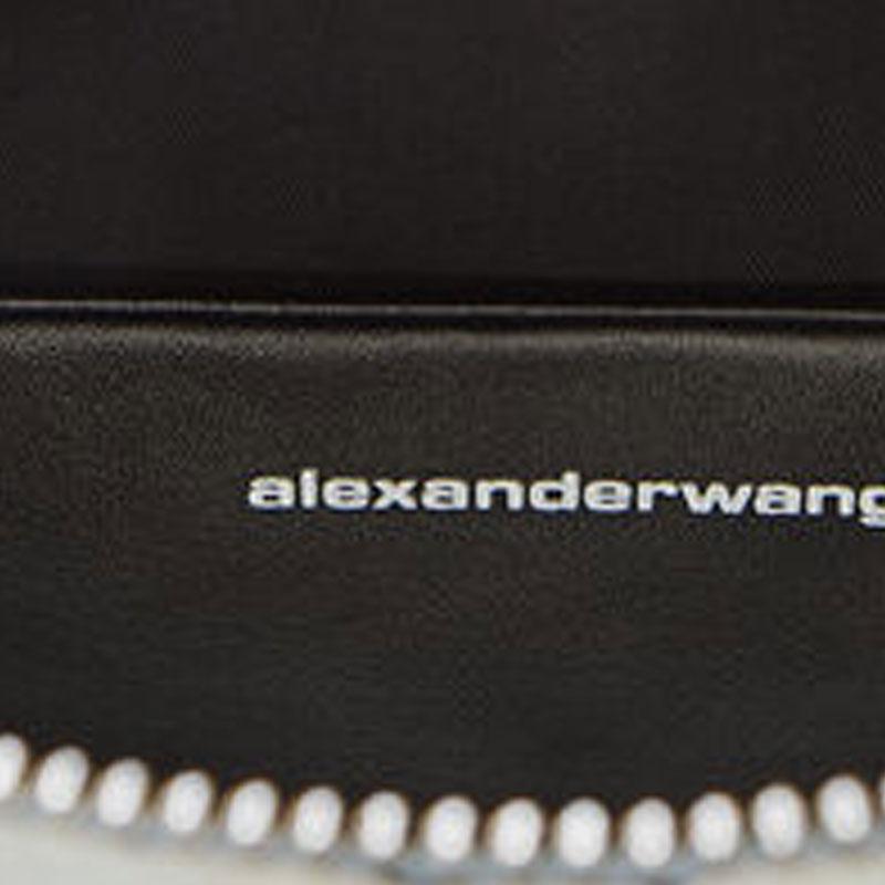 Alexander Wang Ricco Magnetischer Öffnungs- und Schließnieten-Dekoration Lammleder Umhängetasche Mini Damen Blau
