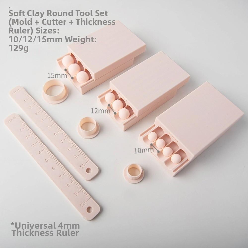 4-20mm Diameter Clay Ball Maker Measuring Ruler Rubbing Strip Clay Ball Rub Mold Mini Clay Ball Rolling Strip Mold DIY Jewelry