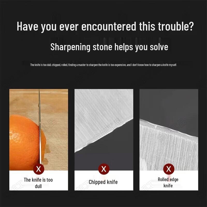 Dual-Grit White Corundum Sharpening Stone