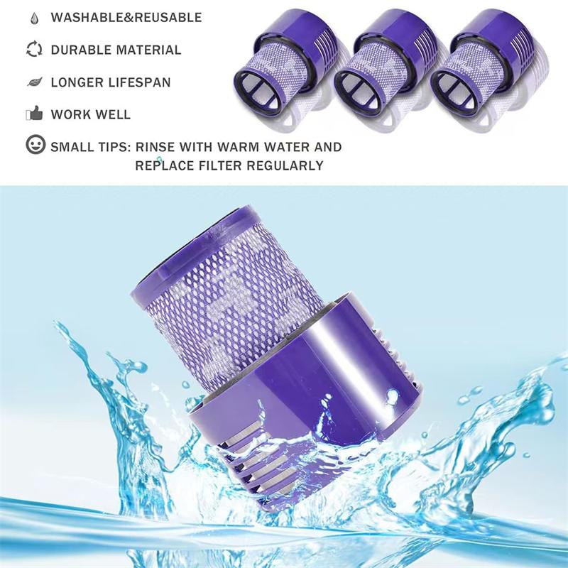 For Dyson V10 Filter Hepa Accessories Robot vacuum cleaner SV12 washable filter Replacement cleaning Spare Parts