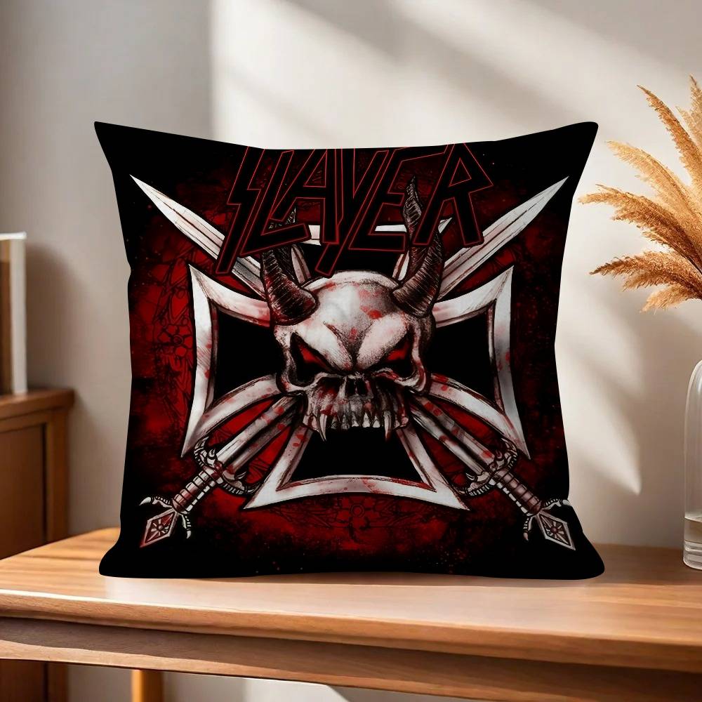 Classic Band Slayer Pillowcase Toon Gift Cushion Cover Bedroom Home Sofa Chair Seat Decor Pillow Case
