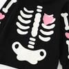 2025 Halloween Kids 2-Piece Pajamas Set Glow In Dark Cotton Blend Loungewear Toddler Boys Girls 3-8Y