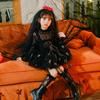 Halloween children's costume catwalk children's costume ghost bride girl witch butterfly elf dress