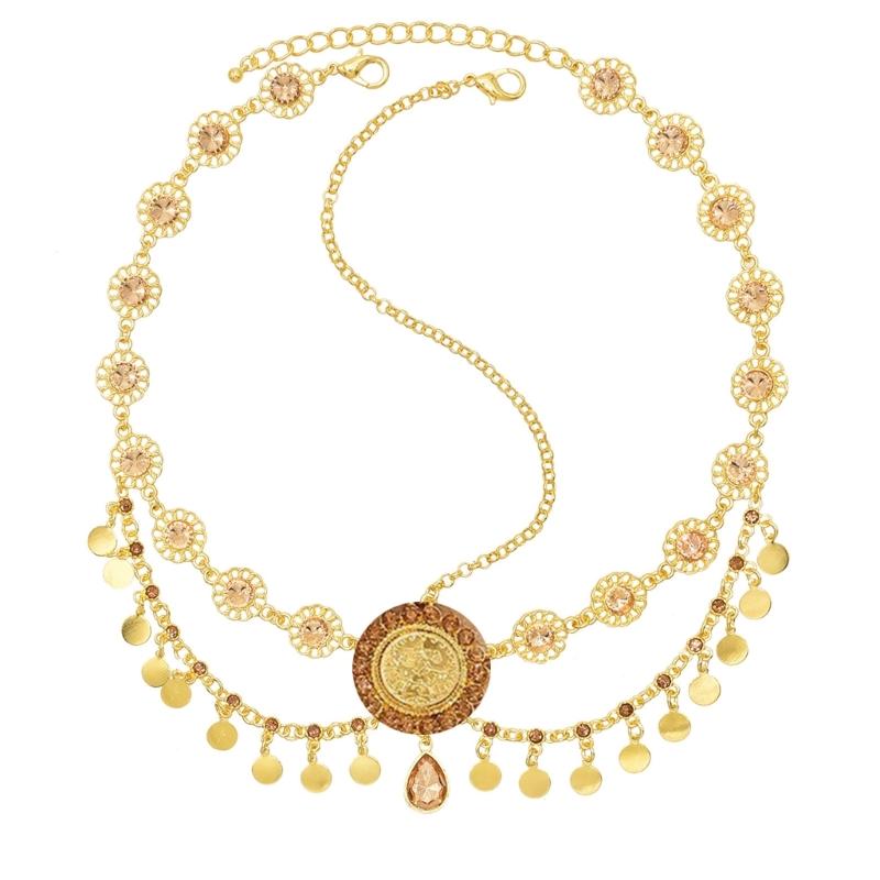 

Elegant Alloys Tassels Headpiece Rhinestones Hair Chain Adjustable Headpiece for Parties and Special Occasion