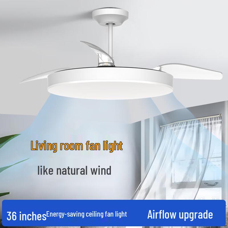 OPPLE 36-inch LED Invisible Ceiling Fan Light with Remote