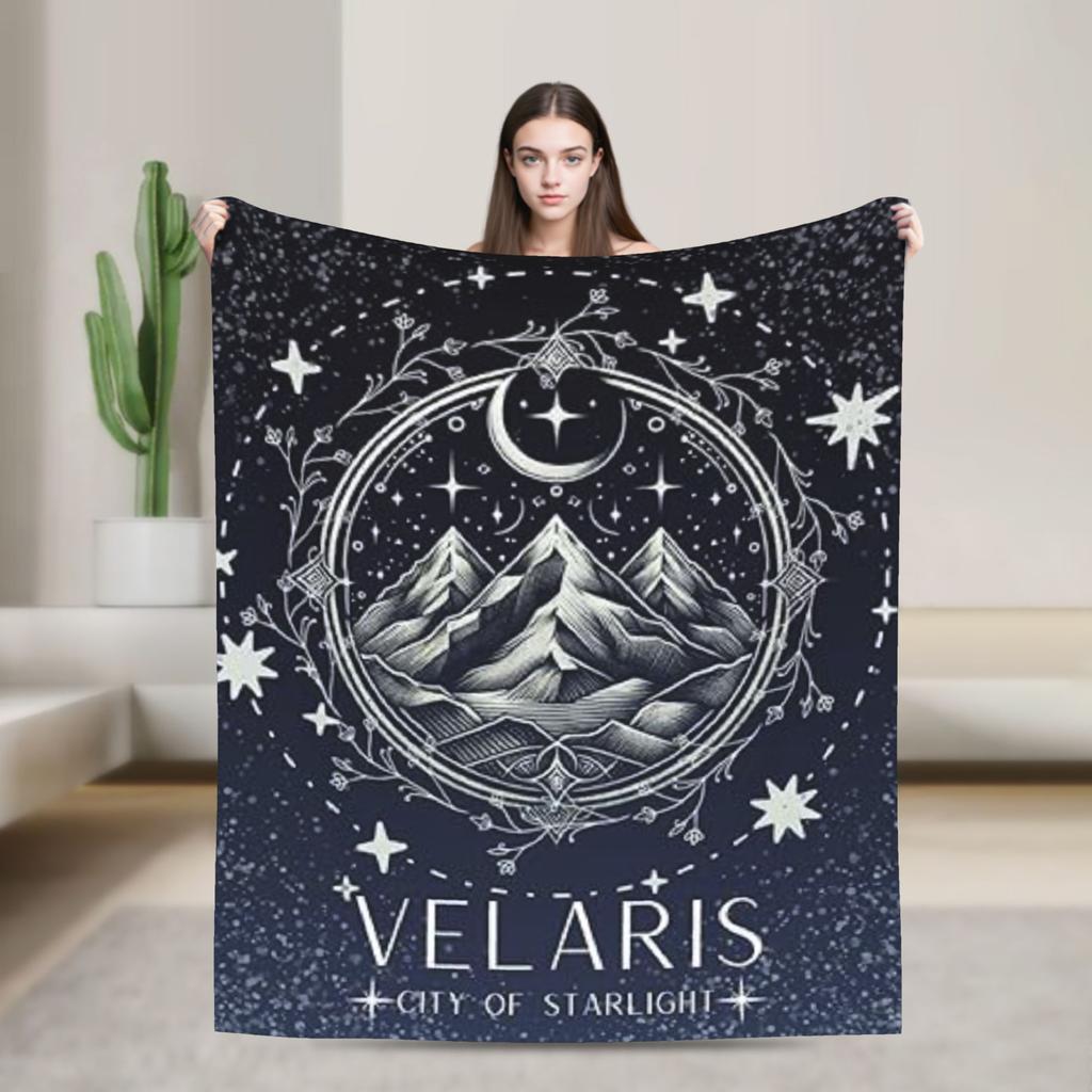 Soft Blanket Travel Office Velaris City of Starlight  Bedding Throws  Flannel Bedspread For Living Room Funny Sofa Bed Cover