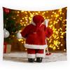 Cartoon Santa Claus Christmas Decoration Printing Pattern Tapestry Home Bedroom Living Room Wall Decoration Tapestry