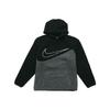 Bluza z kapturem polarowa z dużym logo Swoosh Męskie Góry Czarne Szare BV5315-010