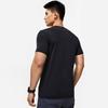 Li Ning Fitness Series Buchstabenlogo Print Ice Feel Feuchtigkeitstransport Kurzarm T-Shirt Herren Tops Schwarz ATST577-1
