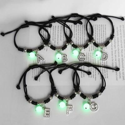 Braccialetto luminoso personalizzabile con nome e lettere inglesi, ideale per studenti, amici e coppie, stile coreano